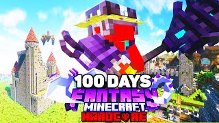 I Survived 100 Days In FANTASY Minecraft Hardcore [upl. by Hoeg944]