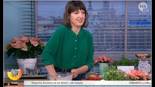 W kuchni Dzień Dobry TVN zwyciężczyni MasterChefa  Dominika Wójciak i  kapusta kiszona [upl. by Euqinad]