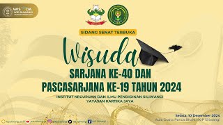 Wisuda Sarjana ke39 dan Pascasarjana ke18 IKIP Siliwangi Tahun 20232024  Sesi 1 [upl. by Yokoyama]