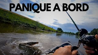 ATTAQUE dun SILURE au KAYAK  Bonus pêche du silure au foie de volaille [upl. by Mal]