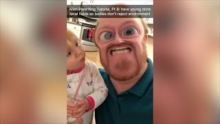 WTF SNAPCHAT   Alien Parenting Pt 2 [upl. by Debo]