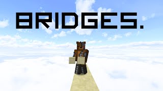 All bridging techniques in Minecraft [upl. by Hilarius]