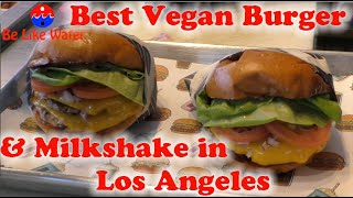 Best Vegan Burger amp Shake in Los Angeles NoMoo Burgers [upl. by Lerrud486]