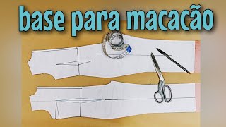 MOLDE BASE PARA MACACÃO E MACAQUINHO MAIS FÁCIL QUE RESPIRAR [upl. by Supmart]