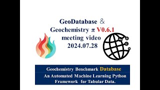 20240728 Geochemistry Benchmark Databas and Geochemistry π [upl. by Aneeb964]