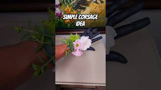 Simple Wrist Corsage Idea 🌼🌹 corsage flowerarrangement floweroftheday wristband plantart [upl. by Filberte]