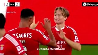 Amazing 🔥 Andreas Schjelderup Goal Benfica Vs Rio Ave 40 All Goals Analysis amp Highlights [upl. by Randee404]