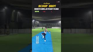 Scoop Shot Challenge 🔥 Basit vs Abdullah vs Wahab vs Ahad  Off Yorker youtubeshorts cricketmatch [upl. by Aleek493]