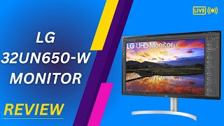 LG 32UN650W Monitor 32quot UHD 3840 x 2160 IPS Ultrafine Display Review [upl. by Arman]