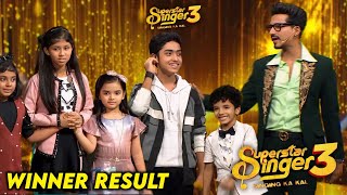 Shocking Finale Winner Announce of Superstar Singer Season 3 Today Episode  Superstar Singer 3 [upl. by Letitia]