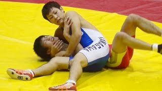 Wrestling Japan レスリング PIN – Kanagawa vs Toyo University [upl. by Nnylkcaj713]