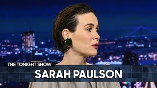 Sarah Paulson on Hold Your Breath and Receiving the Wrong Tony Award Extended  The Tonight Show [upl. by Forster]