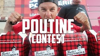 ULTIMATE POUTINE EATING CONTEST  HOLLYWOOD CA [upl. by Burgener1]