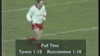 Kevin McCabe Tyrone Goal v Roscommon 1992 NFL QuarterFinal [upl. by Douglass]