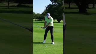 How to Swing Irons in Golf Lead Shoulder Down or Trail Shoulder Up [upl. by Eelrahc]