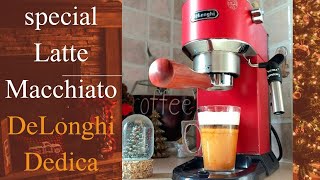 DeLonghi Dedica EC685 Special Latte Macchiato  Christmas edition 🎄Nonpressurized portafilter [upl. by Malissia]