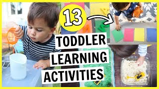 13 Toddler Activities for Learning You Can Do At Home  12 year olds [upl. by Nnarefinnej]