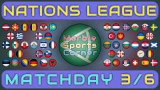 Beat The Keeper  UEFA Nations League Predictions Matchday 3 of 6  Marble Race [upl. by Cloe599]