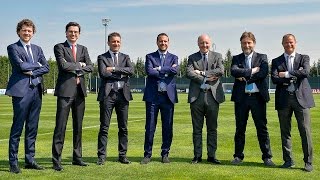 Juventus Marotta e Paratici fino al 2018  Marotta and Paratici extend contracts until 2018 [upl. by Nnaed]