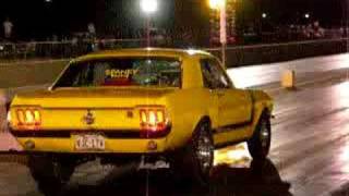 68 mustang drag racing sealy texas CHI heads [upl. by Arimat31]