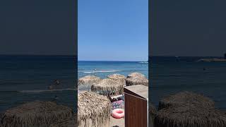 Agia Marina beach Aegina islandGreece 🏝️ santorini aeginaisland travel nature youtubeshorts [upl. by Whitcher]