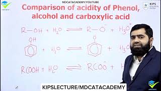 Phenols Physical Properties Structure Reactivity amp Reactions  MDCAT ACADEMY [upl. by Dinan]