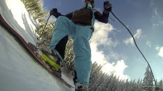 Skigebiet Ehrwalder Alm Kamerafahrt Talabfahrt [upl. by Lorusso]