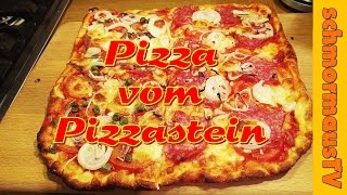 Pizza vom Pizzastein im Gaskugelgrill Outdoorchef Roma backen [upl. by Acilef]