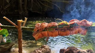 ESPESYAL NA LECHON BELLY ROLL PARA SA ESPESYAL NA BISITA  PORK BELLY ROLL 🥩 COOKED IN NATURE4K [upl. by Wagoner136]