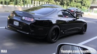 LOUD Toyota Supra on the Highway [upl. by Adaj]