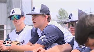 HS Baseball D3 District Final  Hemlock scores three runs in first inning to move past Valley Lu [upl. by Inahpets]