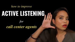 How to Improve Active Listening for Call Center Agents [upl. by Ahsehat]