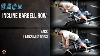 Back  Incline Barbell Row [upl. by Chaffee]