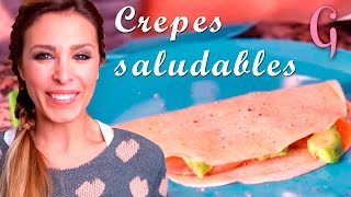 Crepes saludables de avena  Receta paso a paso [upl. by Nylrem752]