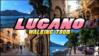 LUGANO Walking Tour  Switzerland 4k [upl. by Ricoriki177]