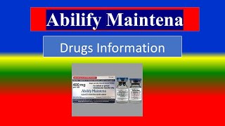 Abilify Maintena   Generic Name  Drug class How to use Precautions Side Effects [upl. by Assirrem166]