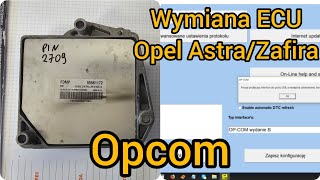 Wymiana Sterownika Silnika ECU OPEL ASTRAZAFIRA  MT35E 23 Programowanie immobilizer OPCOM [upl. by Einwahr330]