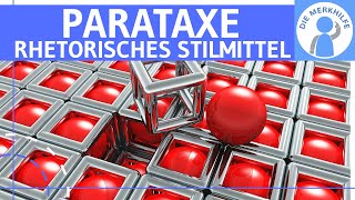 Parataxe  Was ist eine Parataxe Erklärung Wirkung amp Beispiele  Rhetorisches Stilmittel  Figur [upl. by Atsugua]