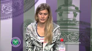 Eugenie Bouchard First Round Press Conference [upl. by Nevla]