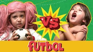 NIÑAS VS NIÑOS EN EL FUTBOL [upl. by Uphemia105]