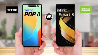 Tecno POP 8 Vs infinix Smart 8 [upl. by Abekam]