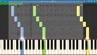 Namaste narasimhaya Synthesia with sheet music [upl. by Orson179]