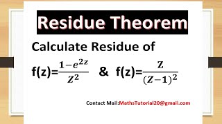 Easy Explanation of Residue theorem Concept amp ExamplesComplex Integration [upl. by Ardnohsed375]