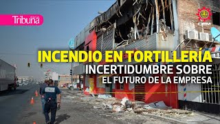 Fuerte incendio causa daños de consideración a conocida fábrica de tortillas de SLRC [upl. by Durwood855]