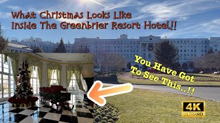 What CHRISTMAS Looks Like Inside The GREENBRIER RESORT HOTEL Must See christmas hotel fun [upl. by Talanta891]