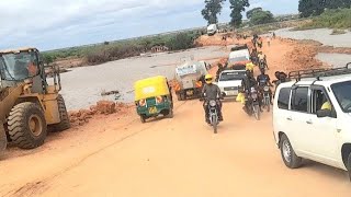 GARISSA FLOODS UPDATES PT 4 ROAD CONSTRUCTION FINALLY FINISHED TODAY CROSSING TO GARISSA POSSIBL [upl. by Annah888]