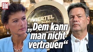 Sahra Wagenknecht reagiert auf Habeck bei Maischberger  Viertel nach Acht [upl. by Keithley]