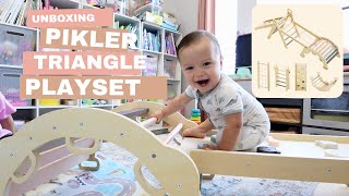 unboxing the bluewood pikler triangle playset [upl. by Py]