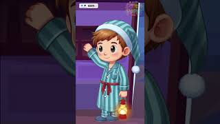 Wee Willie Winkie  Kids amp Nursery Rhymes  Sing Along Song  Animated shortsfeed shortsviral [upl. by Eimmot]