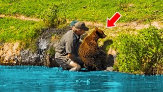 Man Saves Drowning Bear Cub Then Mama Bear Turns Around amp Does The Unbelievable [upl. by Kendry]